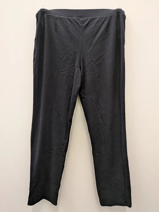 D&Co Denim & Company Black Pants XLT Women Pull On Stretch Straight Leg Tall Bsn - Picture 4 of 10